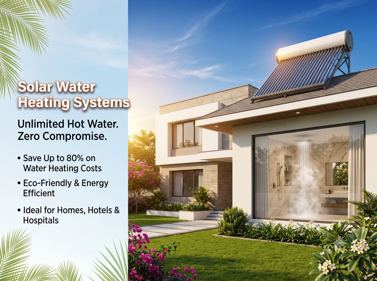 Why Solar Water Heating Systems Are Better Than Electric Geysers